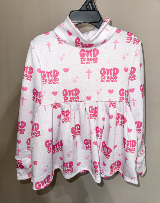 4T Mock Neck Peplum