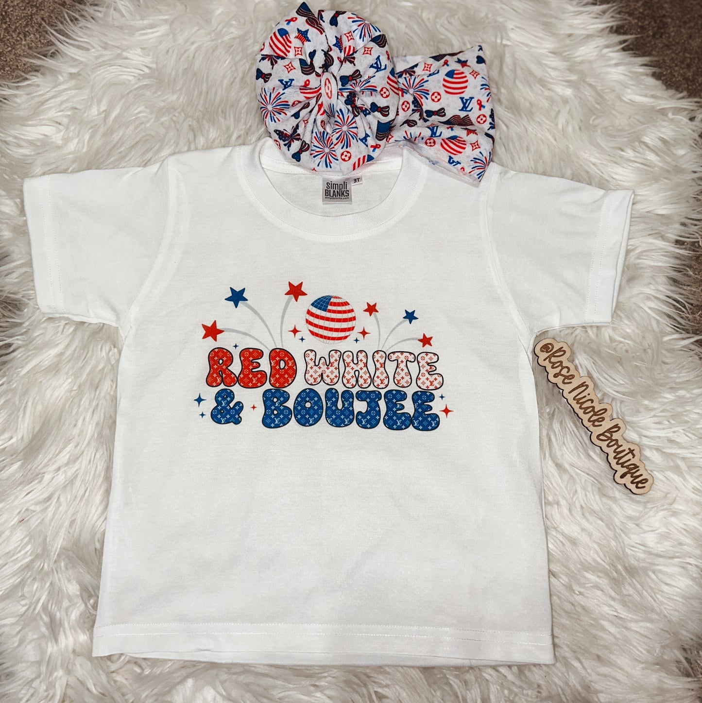 Red, White, & Boujee Tee