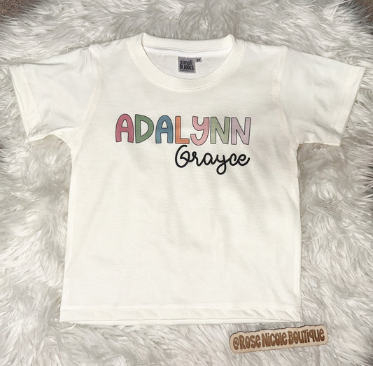 Girl Custom Name Tee